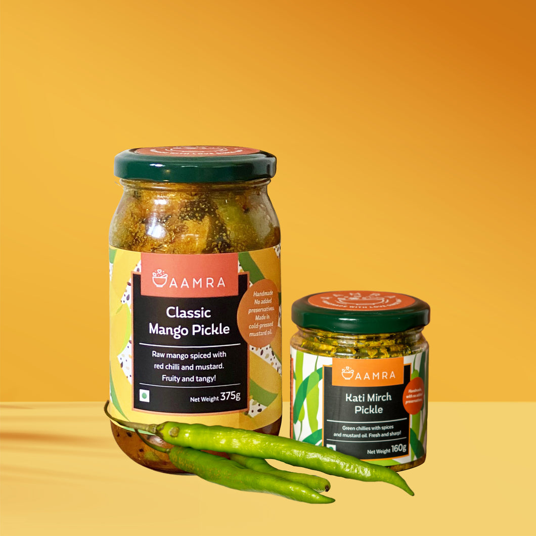 Buy Classic Mango Pickle online, Buy Green Chilli Pickle online